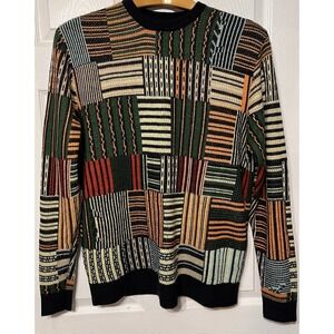 Pac‎ Sun Sweater Men's Large Cosby Coogie Style Colorful Knit Grandpa